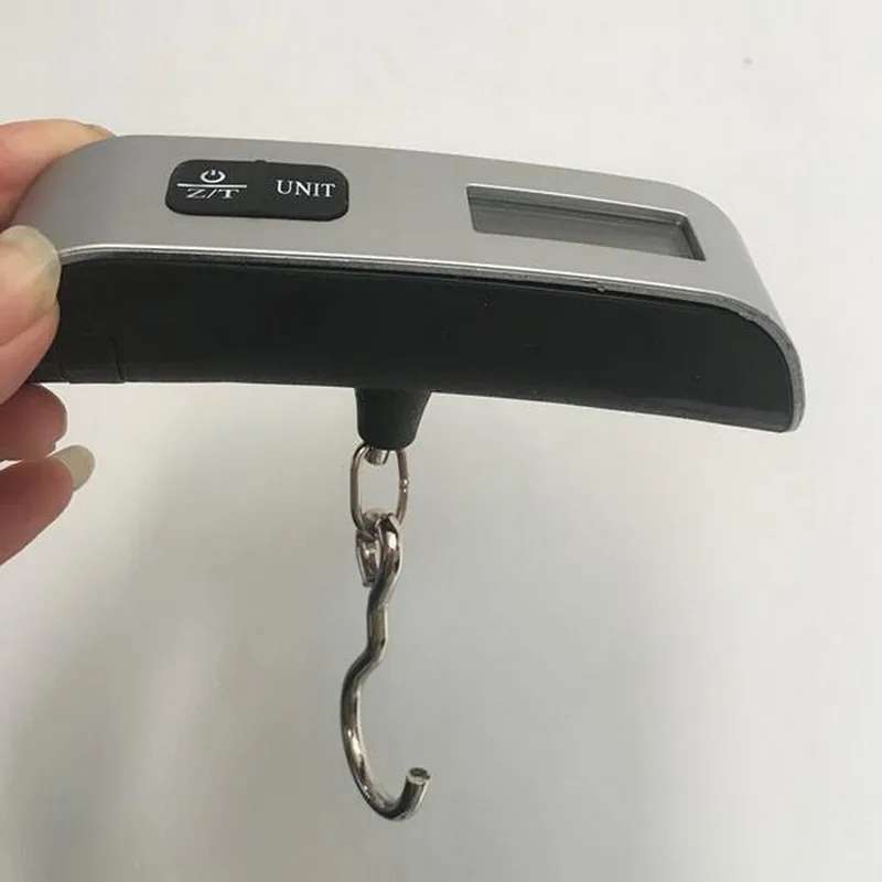 110lb/50kg LCD Luggage Scale Electronic Digital Portable Suitcase Travel Scale Weighs Baggage Bag Hanging Scales Balance Weight