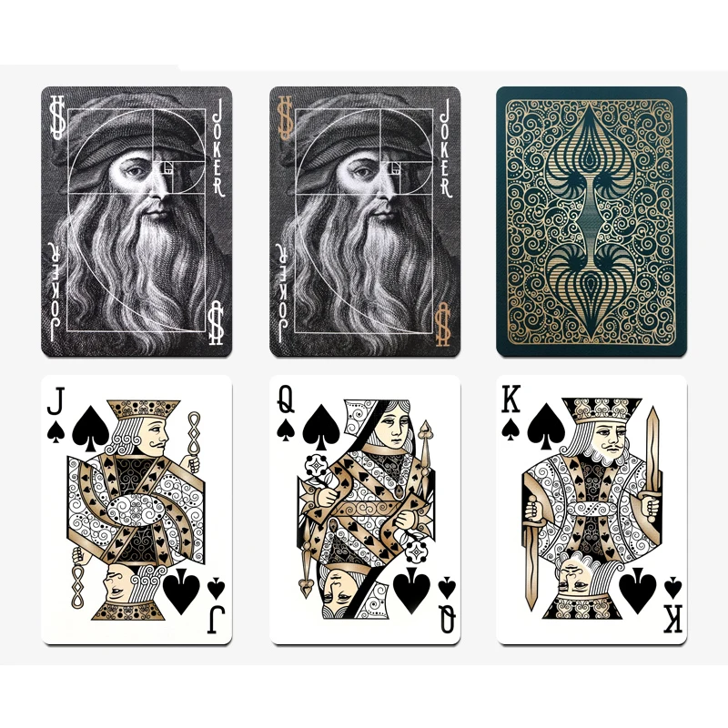 Велосипедные игральные карты Aureo Da Vinci Deck USPCC Ограниченная серия Poker Magic Card Games
