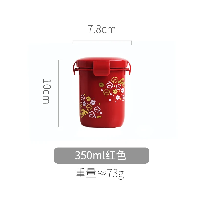 Red Soup cup 2 Слои Ланч-бокс для микроволновки японский дерева Bento Box Для Детский пищевой контейнер для хранения Портативный для школы и пикника с обед Сумка 1200 мл - Цвет: Red Soup cup