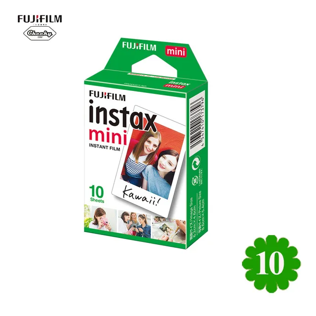 Белая фотопленка Fujifilm Instax Mini 9 10 20 40 60 80 100 листов для Fuji Instax mini 9 8 7s 25 50 90 для Polaroid FUJI Instant - Цвет: 10 Sheets