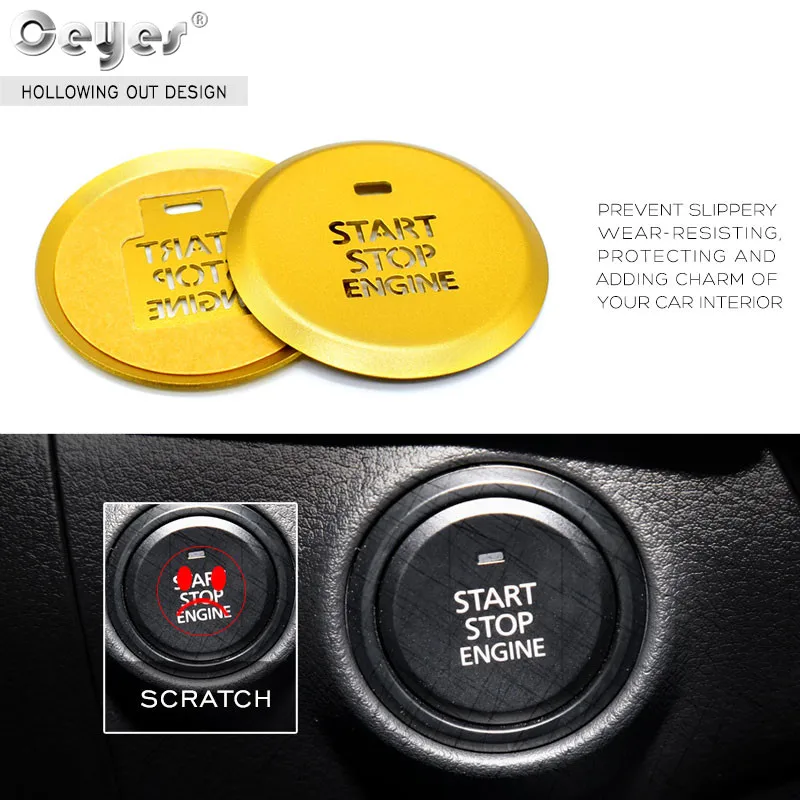 Car Start Engine Button Key Ring for MAZDA (5)