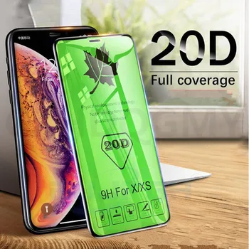 

50pcs/lot 9D & 20D Large Radian Full Glue Covered Tempered Glass For iPhone 11 Pro Max XR XS Max X 7 8 Plus SE 2 SE2 Screen Film