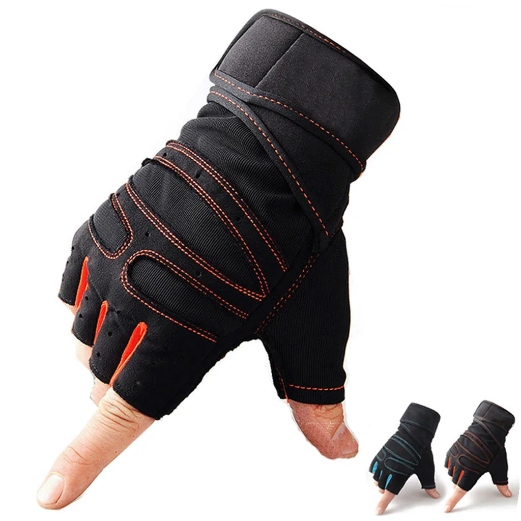 

Gym Gloves Heavyweight Sports Exercise Weight Lifting Gloves Body Building Training Sport Fitness Gloves for Fiting Cycling