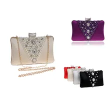 Модные женские вечерние сумки, украшенные бисером и бриллиантами, вечерние сумки для девушек, маленький дневной клатч на плечо, женские сумки и кошельки с жемчугом и кристаллами