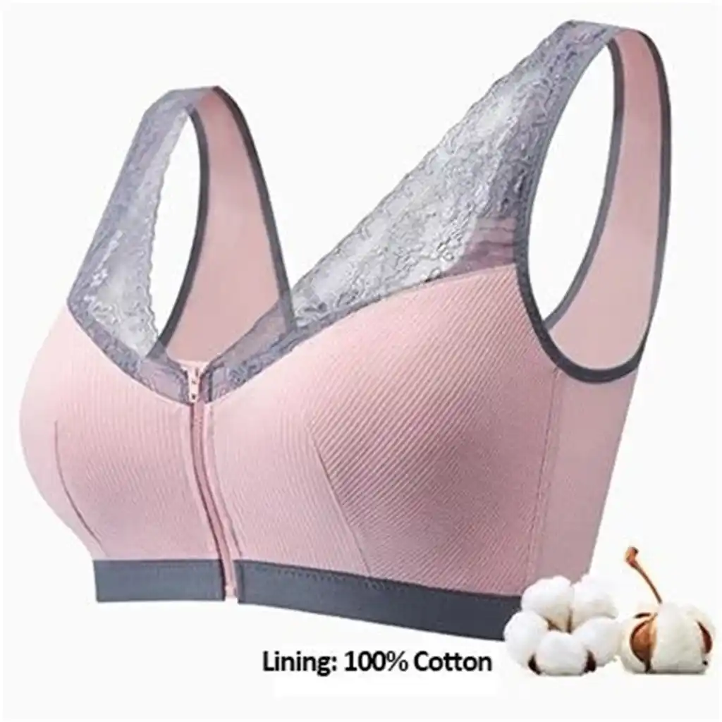 sujetador cremallera delantera