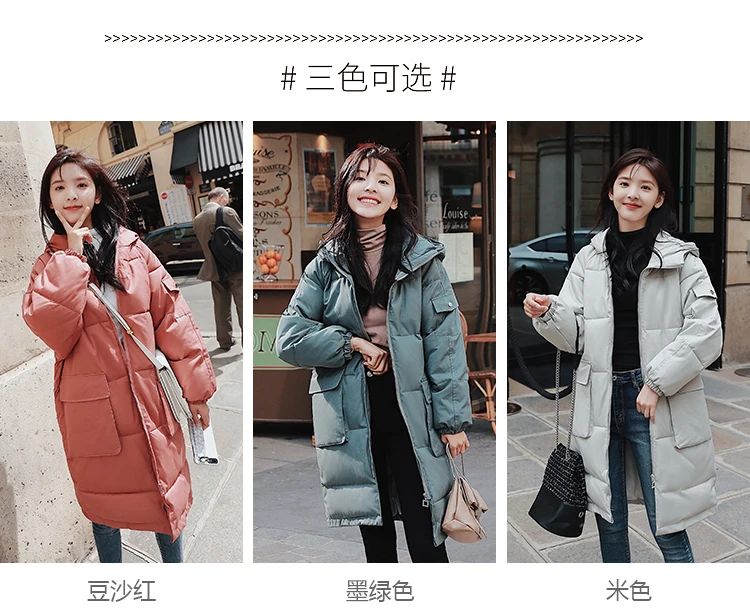 Long Sleeve Mid-length Pocket Zipper Cotton-padded Clothes/Cotton Coat Winter Casual Fashion Qyzfsy1011