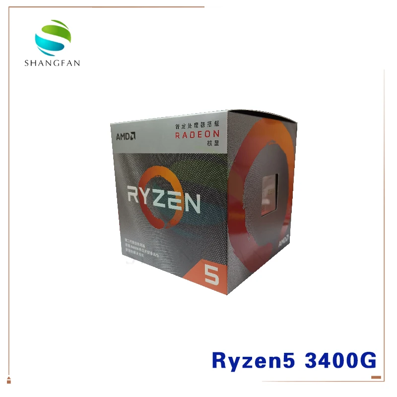 Процессор AMD Ryzen 5 3400G R5 3400G 3,7 GHz четырехъядерный Восьмиядерный процессор 65W процессор YD3400C5M4MFH разъем AM4 с охлаждающим вентилятором