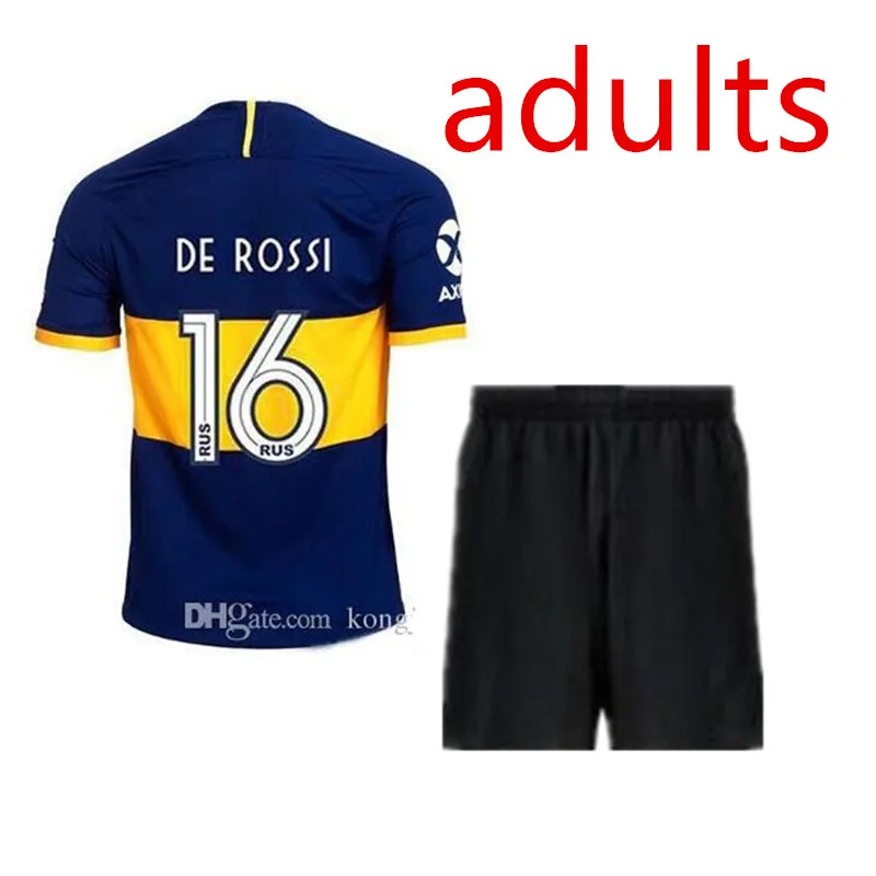 Комплект для взрослых,, Boca Juniors, футболка для футбола, домашняя, 19, 20, GAGO, OSVALDO, PEREZ DE ROSSI, TEVEZ, PAVON, JRS, Спортивная футболка для футбола - Color: shirt
