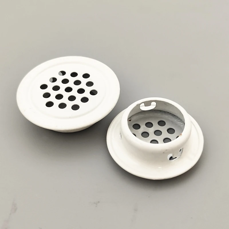 4pcs/Lot Thick Stainless Steel Round Vents Wardrobe Cabinet Air Vent Mesh Hole Decorative Ventilation Cover for Furniture