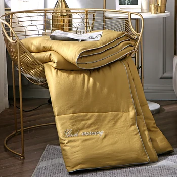 

CF2 New Design Pure Color Style Comforter Down Quilt Duvets High Quality Five Star Hotel Winter Comforters 100% Cotton Cover