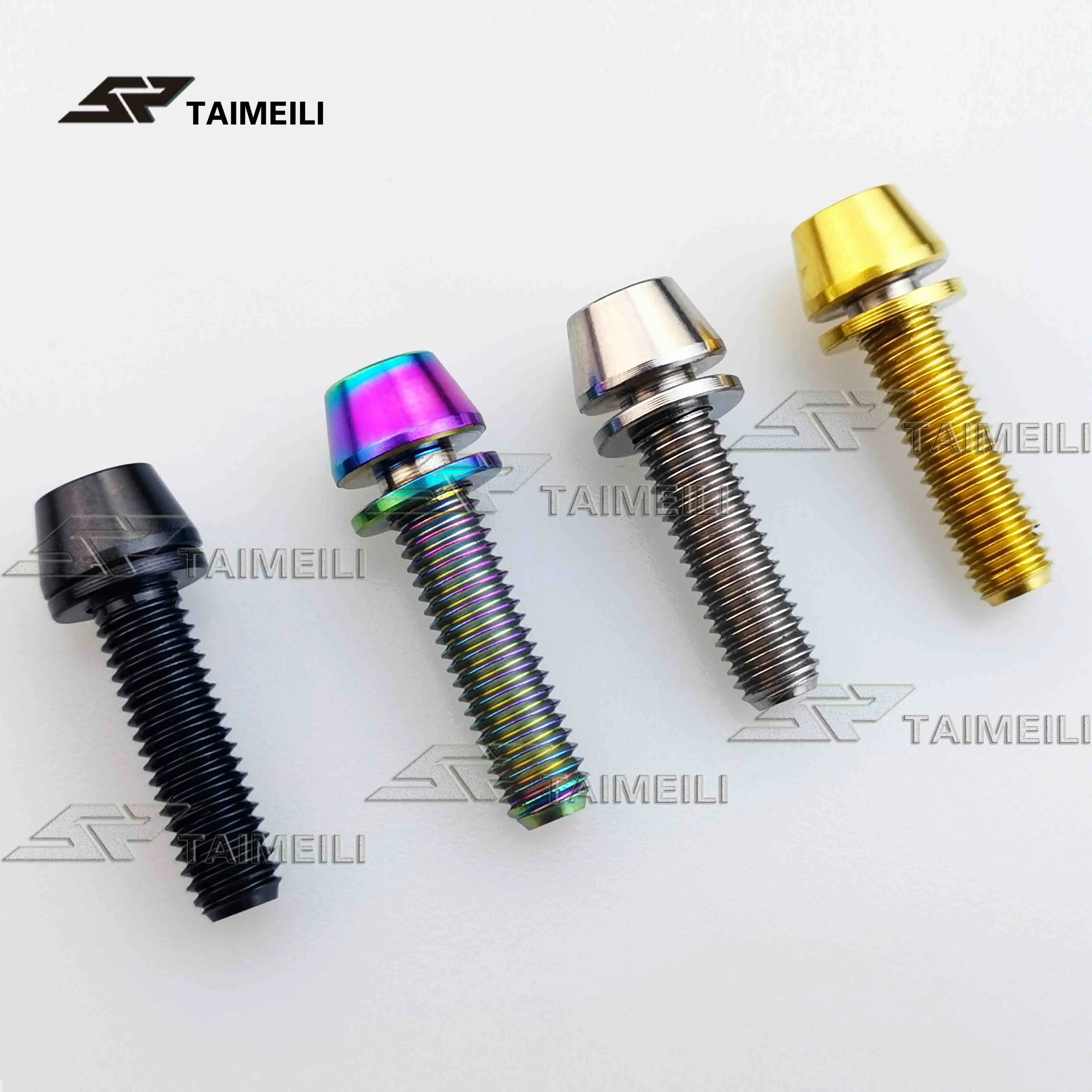 20 cone head non shedding gasket bicycle mounting screws Details about / M5 16//18