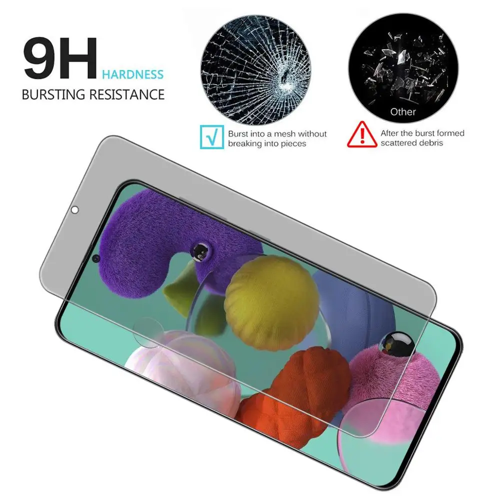 Закаленное защитное стекло 9H для Samsung Galaxy A11 A41 A51 A71 A81 A91 Note 10 S10 Lite|Защитные стёкла и