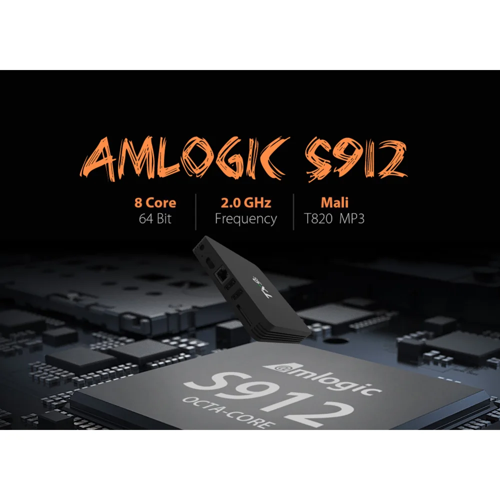 TX9S умная ТВ приставка с процессором AmlogicS912 ОЗУ 2 Гб ПЗУ 8 Гб|ТВ-приставки и