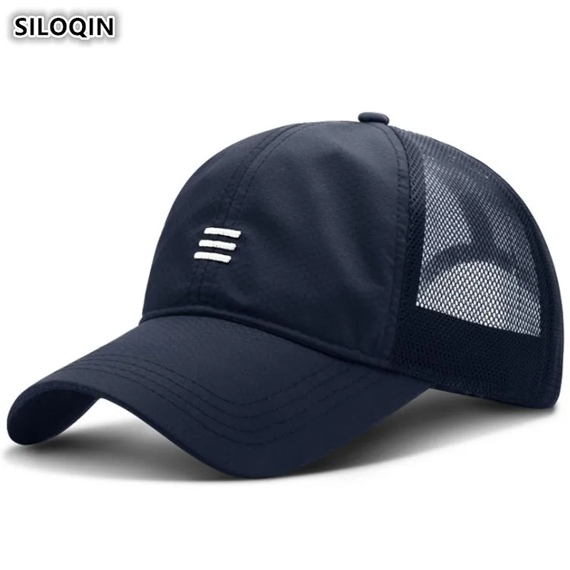

SILOQIN Adjustable Size Men's Mesh Breathable Baseball Caps Summer Women's Cap Simple Sports Cap Couple Hat Golf Baseball Cap