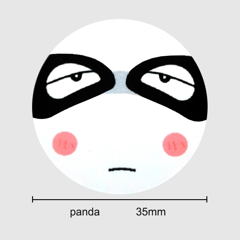 panda Металлическая пластина для животных, Универсальная замена, металлическая листовая пластина для магнитного крепления автомобиля, держатель для телефона, магнитная подставка для мобильного телефона, аксессуары - Цвет: panda
