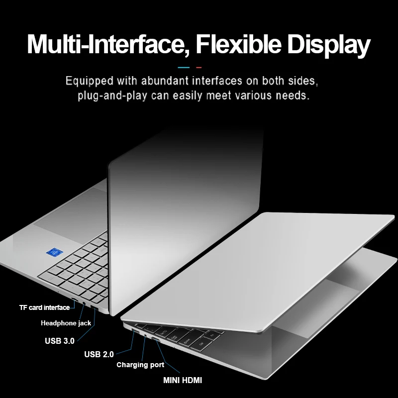 Max Ram 32G Max Rom 2TB SSD Metal Computer 2.4G/5.0G WIFI Bluetooth AMD Ryzen 3 2200U Windows 10 11 Pro Ultrabook  gaming laptop 2