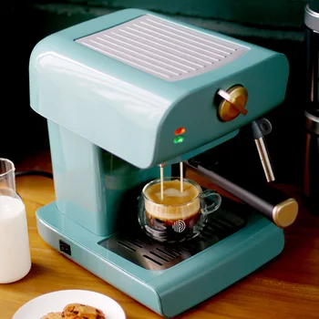 

Automatic Espresso Coffee Maker with Built-In Milk Frother Cappuccino and Latte Coffee Maker Vintage Design Coffee Machine