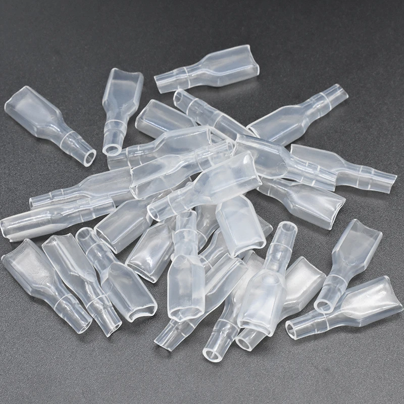 50pcsLot 2.8mm 4.8mm  6.3mm Tin Plated Brass Electric Female and Male Crimp Terminal  Car Speaker Wire Connectors Set