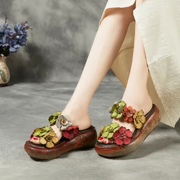 

2019 Flower Nation Woman Support Shoe Drag Word Cool Support Woman Slipper