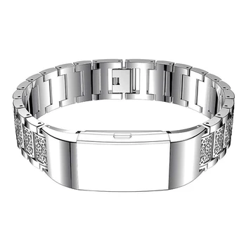 

Stainless Steel Replacement Accessories Flexible Gift Wrist Straps Watch Band Bracelet Adjustable Solid For Fitbit Charge 3