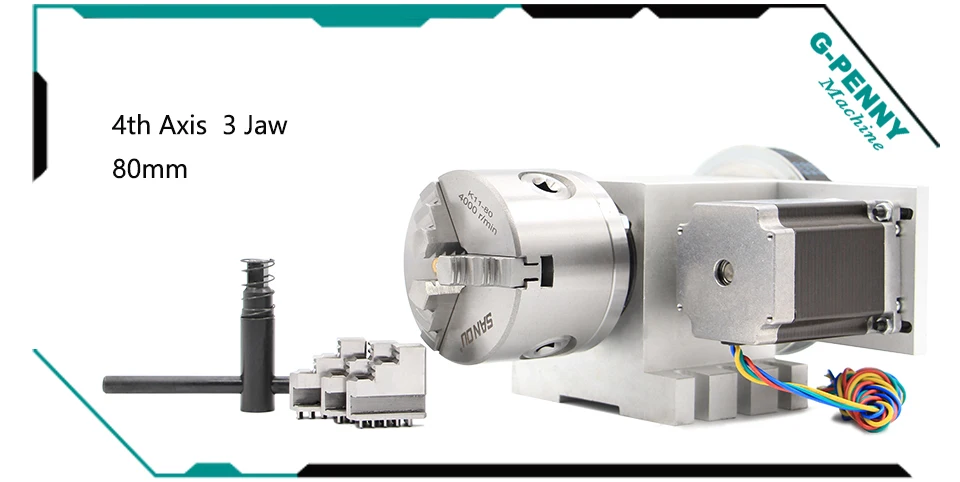3 челюсти 80 мм chunk 4th Axis A axis Ratory Axis с nema23 мотором задняя часть делительная головка 6:1 вращения для ЧПУ гравировки