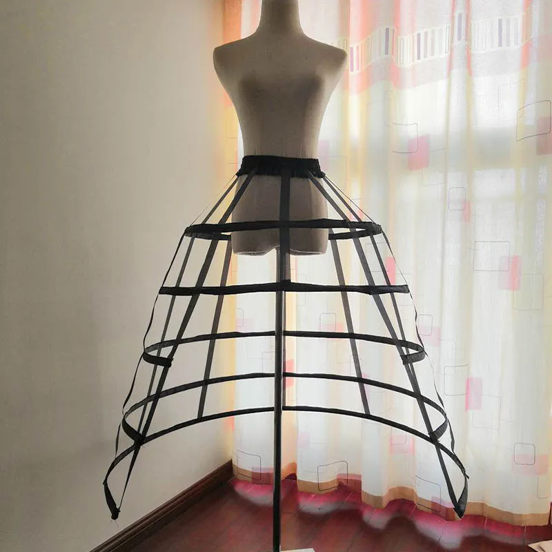 White Hollow 5 Hoops Wedding Petticoats Black Long Underskirt Plus Size for Bridal Ball Gown vestidos para boda mujer New CQ027 | Свадьбы и