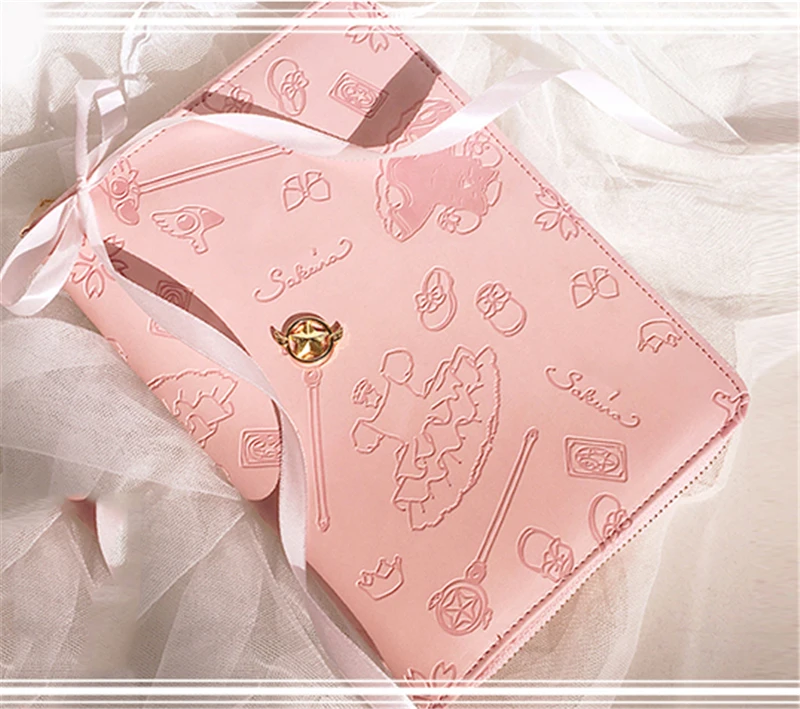 1 шт. аниме CardCaptor Sakura ежедневный журнал тетрадь руководство японский сумка на молнии дневник косплей реквизит для женщин мужчин подарок