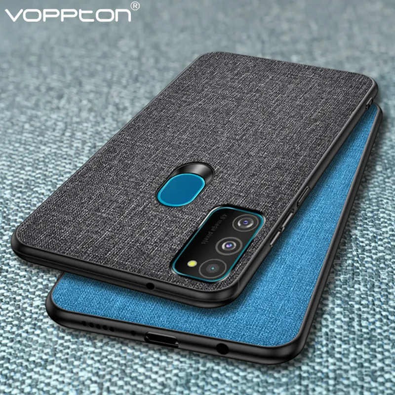Чехол Voppton для Samsung Galaxy M30S тканевый жесткий чехол из поликарбоната силиконовая