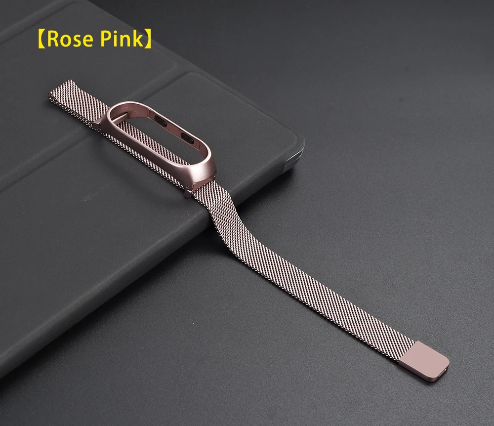 Металлический браслет из нержавеющей стали mi lanese Loop для Xiaomi mi Band 4 и сменный Браслет mi Band 3