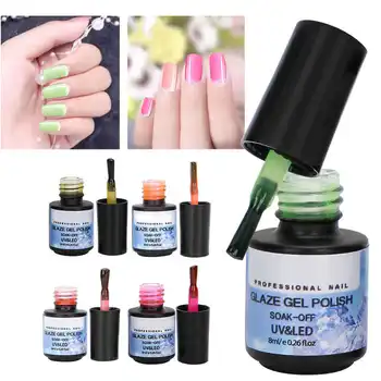 

5Bottles 8ML Professional Nail Art UV Gel Nail Polish Soak Off Gel Polish Manicure Tool Salon Home Nail Art Decoration