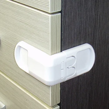 

10Pcs Infant Toddler Drawer Door Cabinet Cupboard Double Buckle Lock Protection From Children