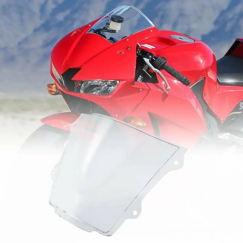 Мотоцикл двойной пузырь лобовое стекло экран для Yamaha Honda Kawasaki Ninja ZX9R ZX-9R ZX900 прозрачный/черный