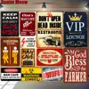 VIP Lounge Tin Plate Sign Metal Home Decor Wall Art Auto Shop Garage Pub Cafe Matal Craft Bar Wall Painting 30x20cm A264 ► Photo 1/6