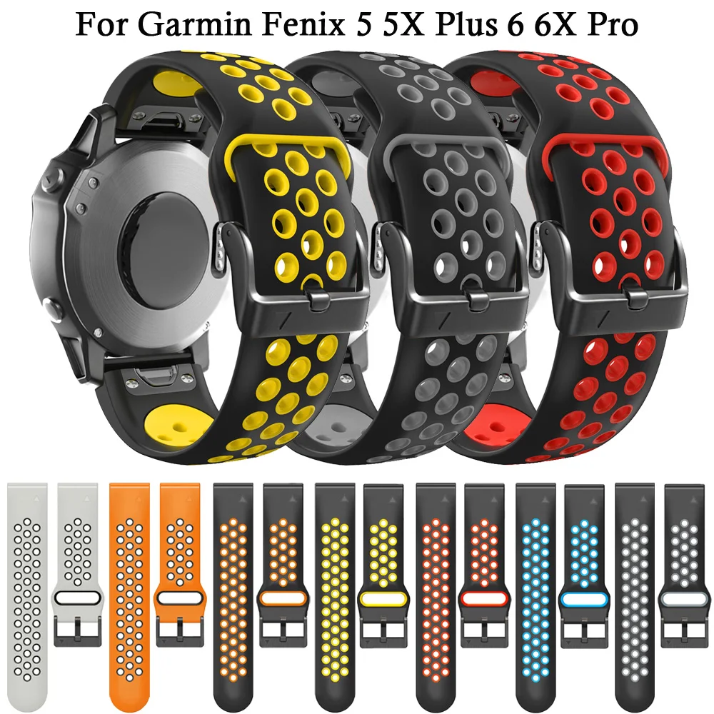 Ремешок для наручных часов Garmin Fenix 5 5X Plus 6 6X Pro 3 HR 945 Mk2i Mk1 22 26 мм | Наручные часы
