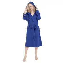 Женская пижама ночная рубашка, халат, летний однотонный хлопковый Халат, пижама, ночная рубашка, белье с поясом, женская накидка, пижама Mujer A4