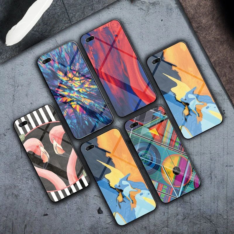 Роскошный чехол из закаленного стекла Flamingos для iPhone 5 5S 6 6s 7 8 Plus X XS XR 11 Pro Max |