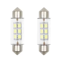 Автомобильный светодиодный светильник 2835-6d с двойным заостренным стеклом fang deng