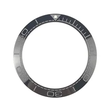 41,5 мм высококачественный керамический ободок вставки для часы для дайверов море мастер океан Стиль черный с lumid pip