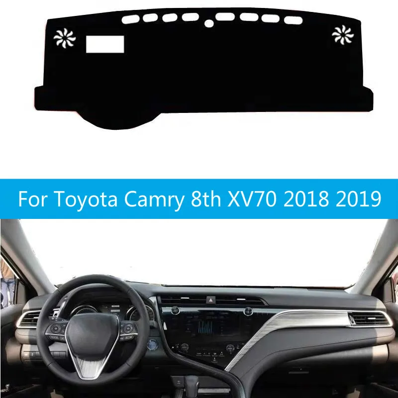 

For Toyota Camry 8th XV70 2018 2019 Car Dashboard Cover Mat Pad Sun Shade Instrument Protective Dashmat Dash Carpet Accessories