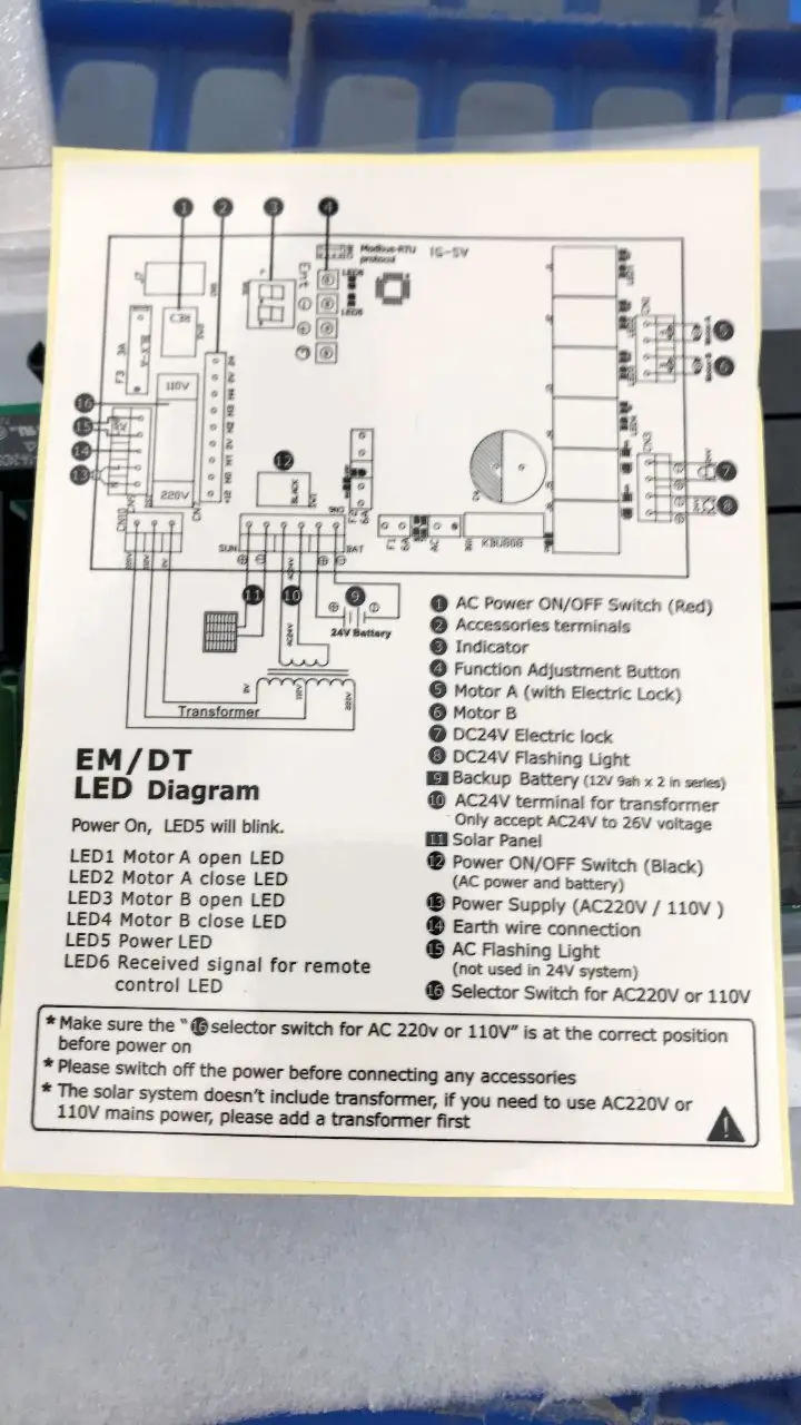 Replacement 24VDC Swing gate motor Board Card Controller Circuit Board card for Ahouse Swing gate opener board - Famidy.com