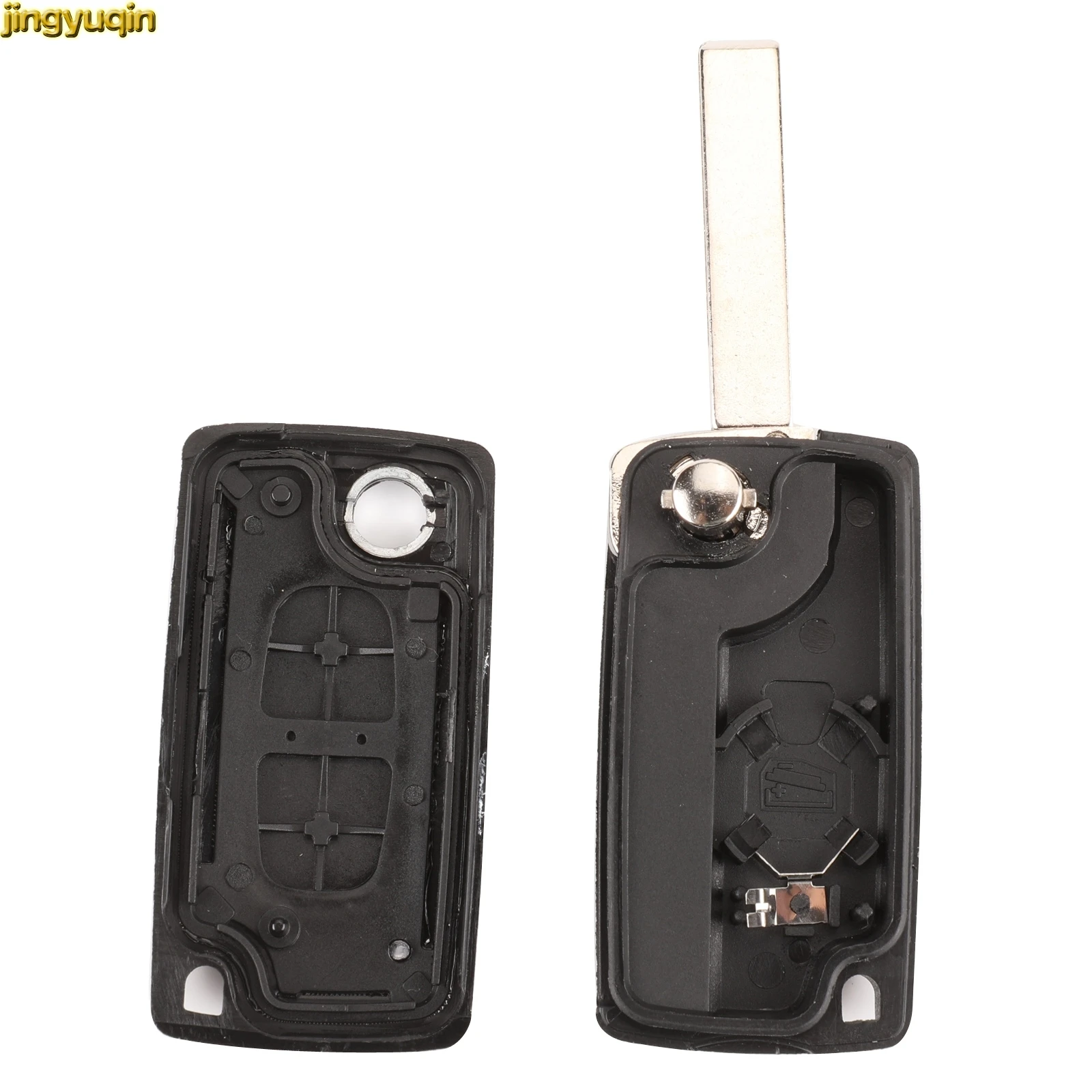 Remote Flip Car Key ASK/FSK 433MHZ ID46 For Citroen C2 C4 C5 C8 Peugeot 307 308 607 VA2/HCA CE0523/0536 2/3/4BTNS Fob