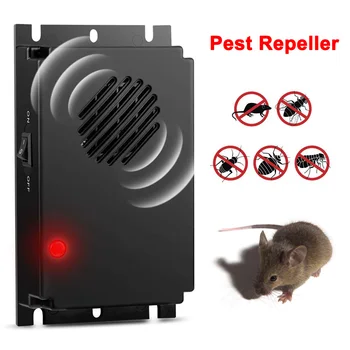 

Auto Ultrasonic Rodent Repeller with LED Night Light for Anti-martens Weasels Foxes AC889