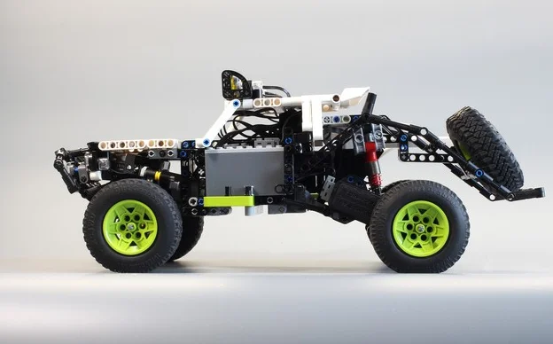 Nuevo camión trofeo BAJA doble problema мотор monstrumo función potencia ajuste Tecnico MOC-4874 bloques conctción regalo para