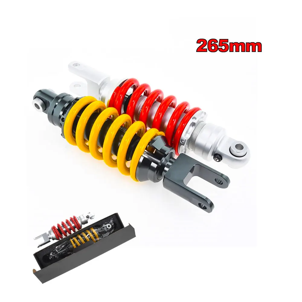 265mm Motorcycle Air Shock Absorbers Rear Suspension For Yamaha Honda