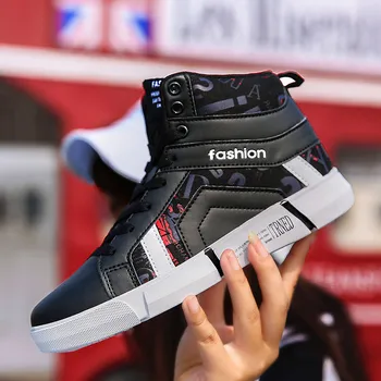 

High-top Men All-match sports casual shoes High-quality Fashion Lightweight Breathable Wear-Resistant Sneakers zapatillas hombre