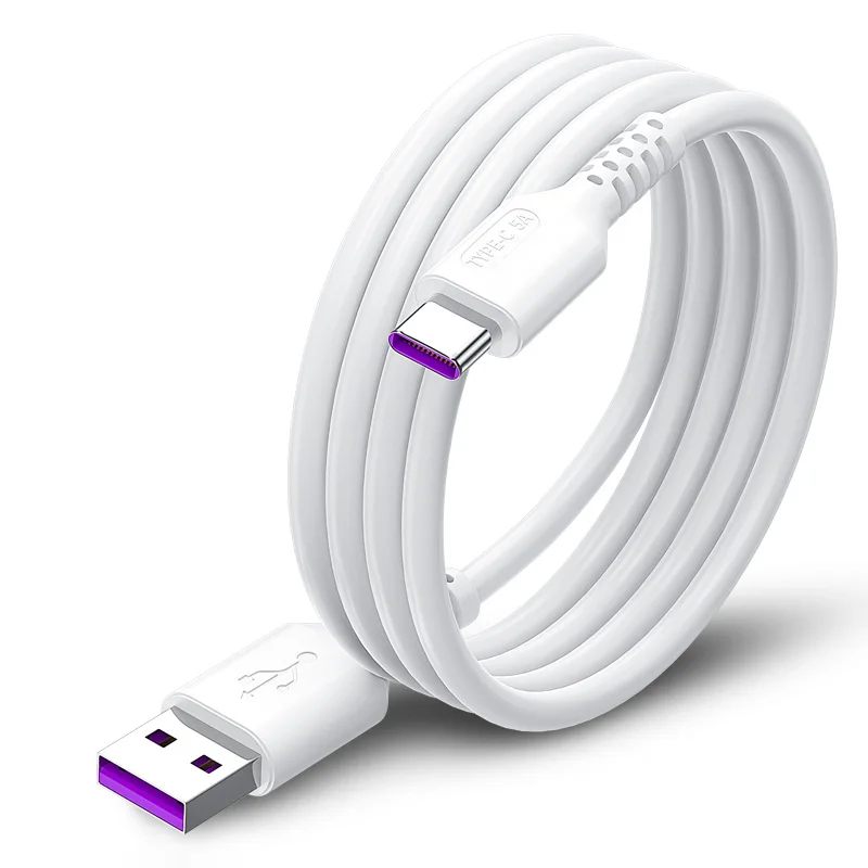Cabo Usb 90 Graus Ângulo tipo c Cabo de Carga Rápida 5a para Samsung s9 S10 s8 Huawei P40 Companheiro 30 Xiaomi Redmi - Imagem 2