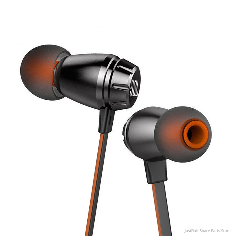 T380A JBL Stereo Music Earphones In ear 3 5mm Wired HIFI Sport Headset Dual Dynamic Line Control Hands free Call with Microphone