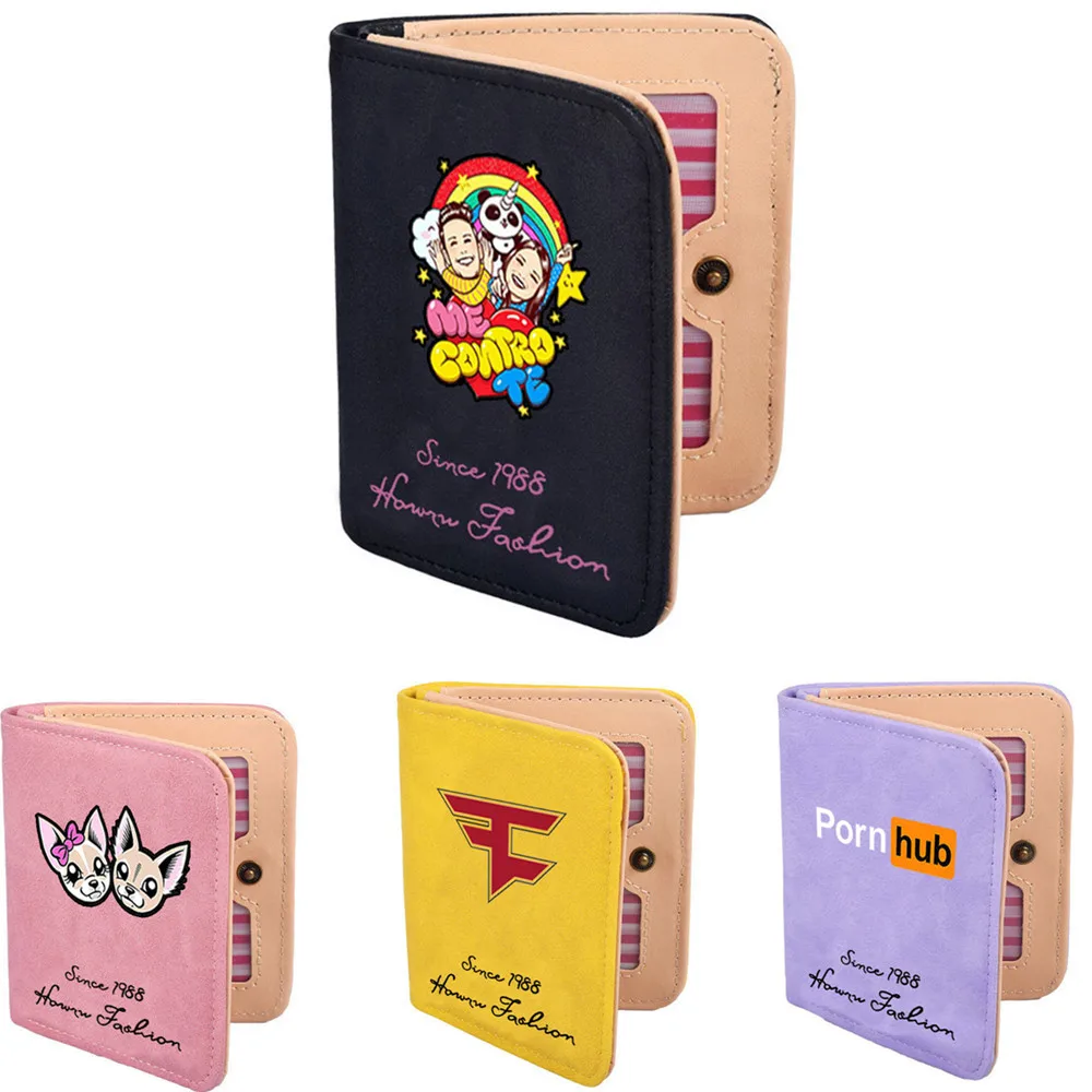 

HUGWISER Internet Popular Character Cartoon Animal Interesting Symbol Cute Small Card Wallets Purse For Children Christmas Gifts