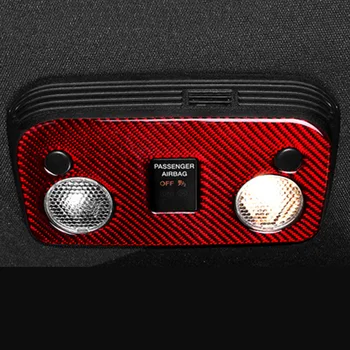

Carbon Fiber Reading Light Sticker Control Panel Trim Auto For Ford Mustang 2015-2019