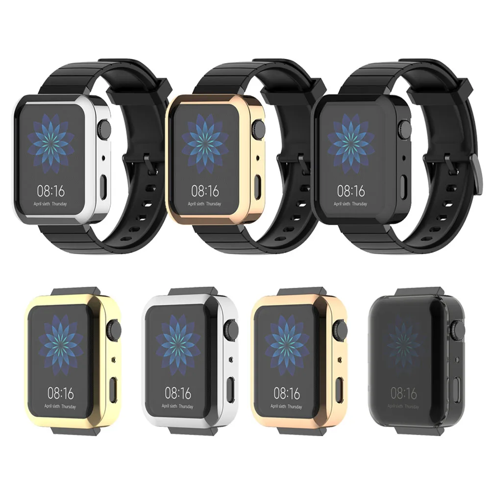 Чехол для Mi Watch Мягкий защитный чехол из ТПУ Для Xiaomi Smart аксессуары новинка
